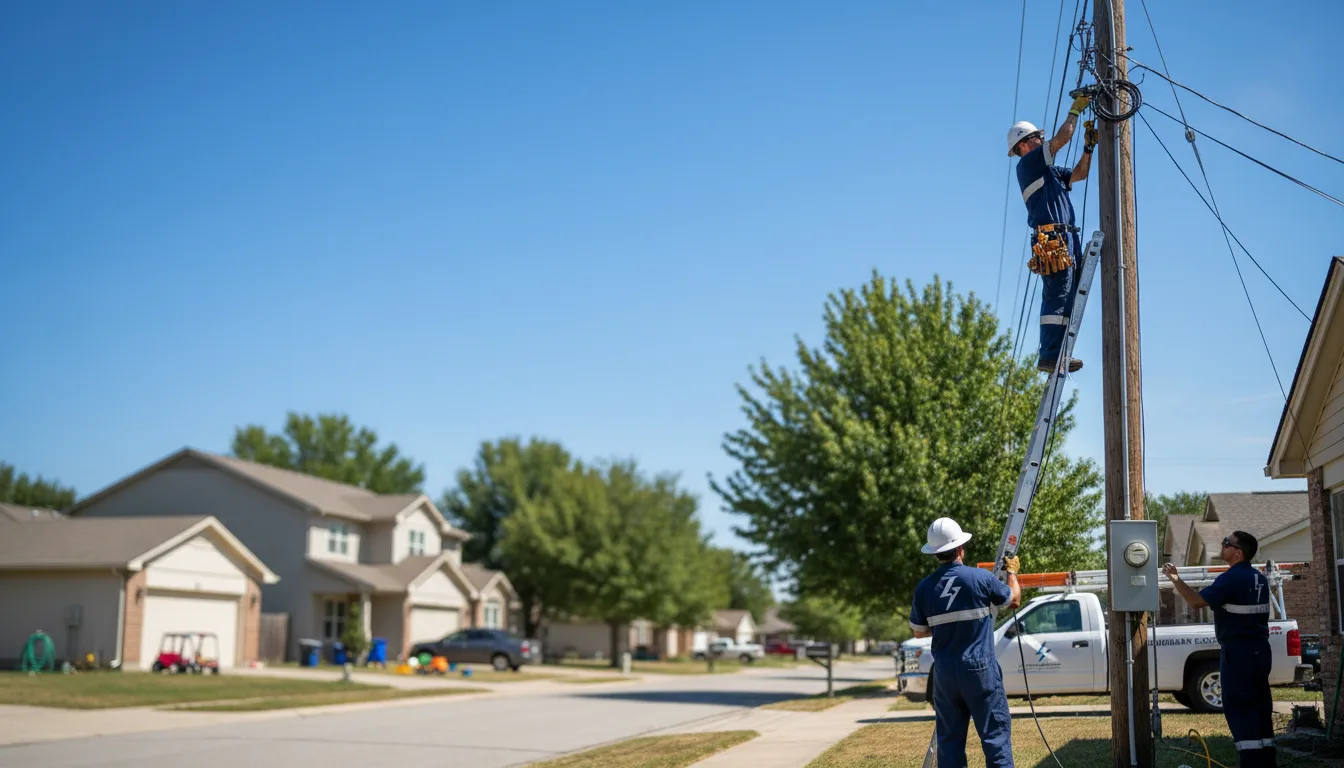 Residential electrician providing installation services in Avon, MA